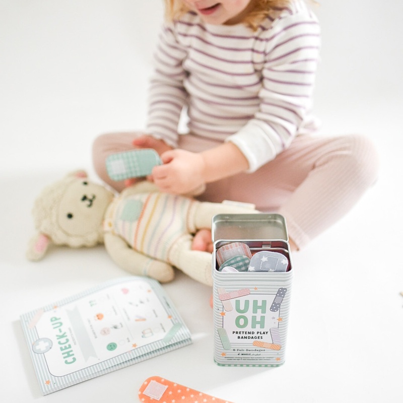 Magic Playbook Pretend Play Bandages & Bandaid Tin