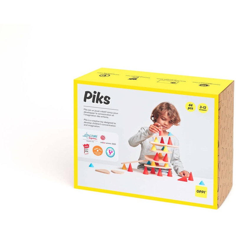 Piks Medium Kit - Construction Educational Wooden Toy