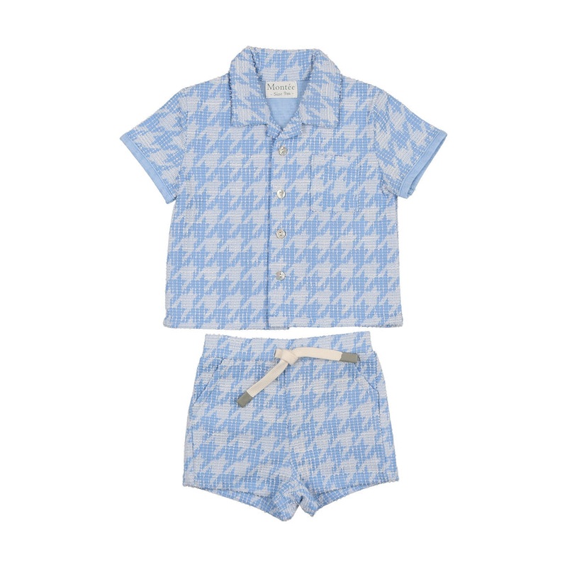 Maniere Montee Beach Cabana 2 Piece Set, Ocean Blue 9M
