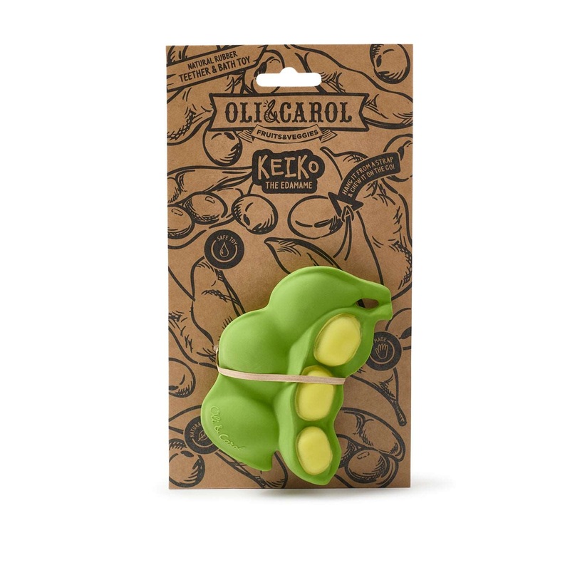 Oli & Carolkeiko The Edamame Baby Teether