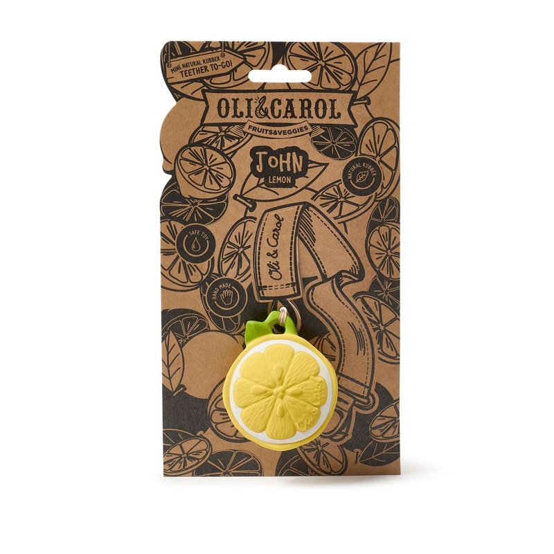 Oli & Carollou The Lemon Mini Baby Teether