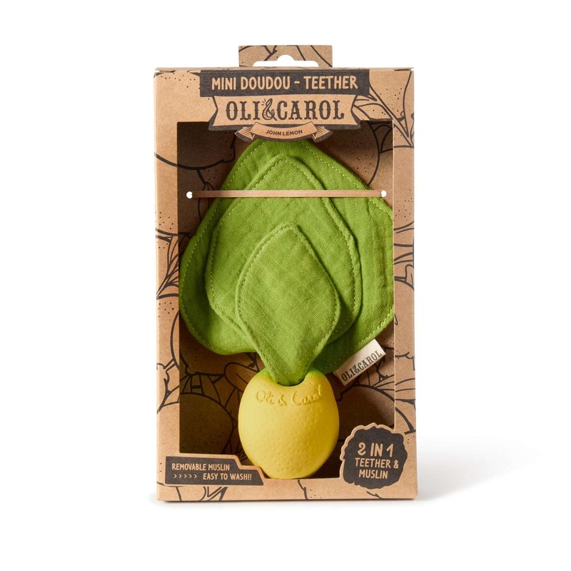 Oli & Carollou The Lemon Mini Doudou-Teether
