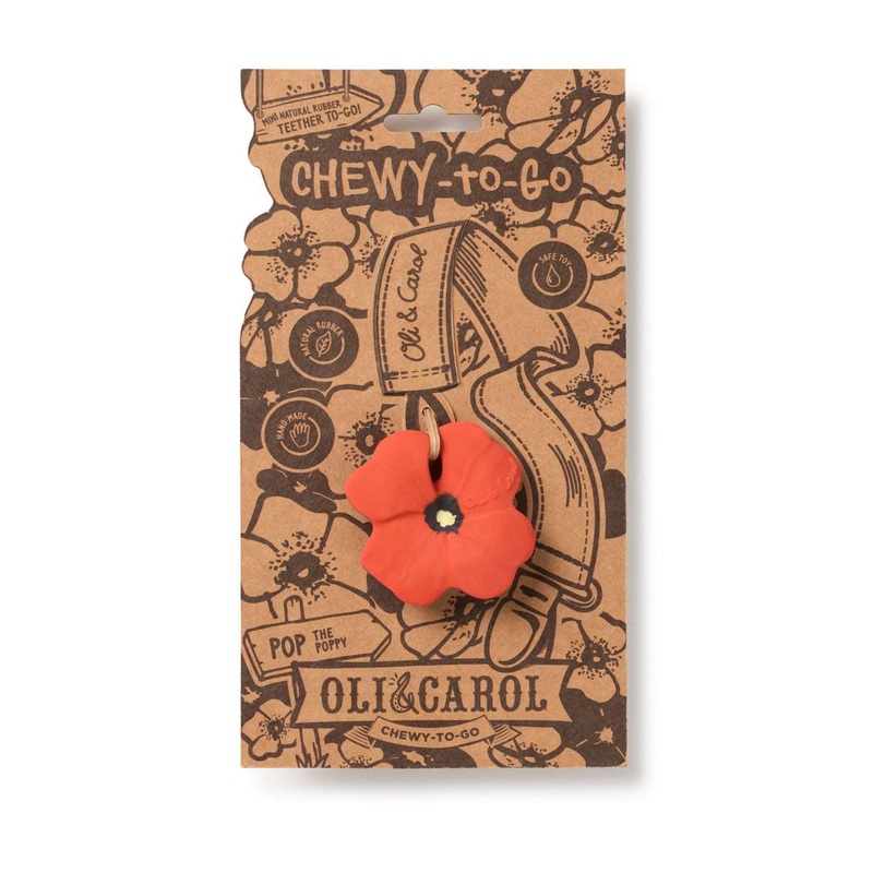 Oli & Carolpop The Poppy Mini Baby Teether