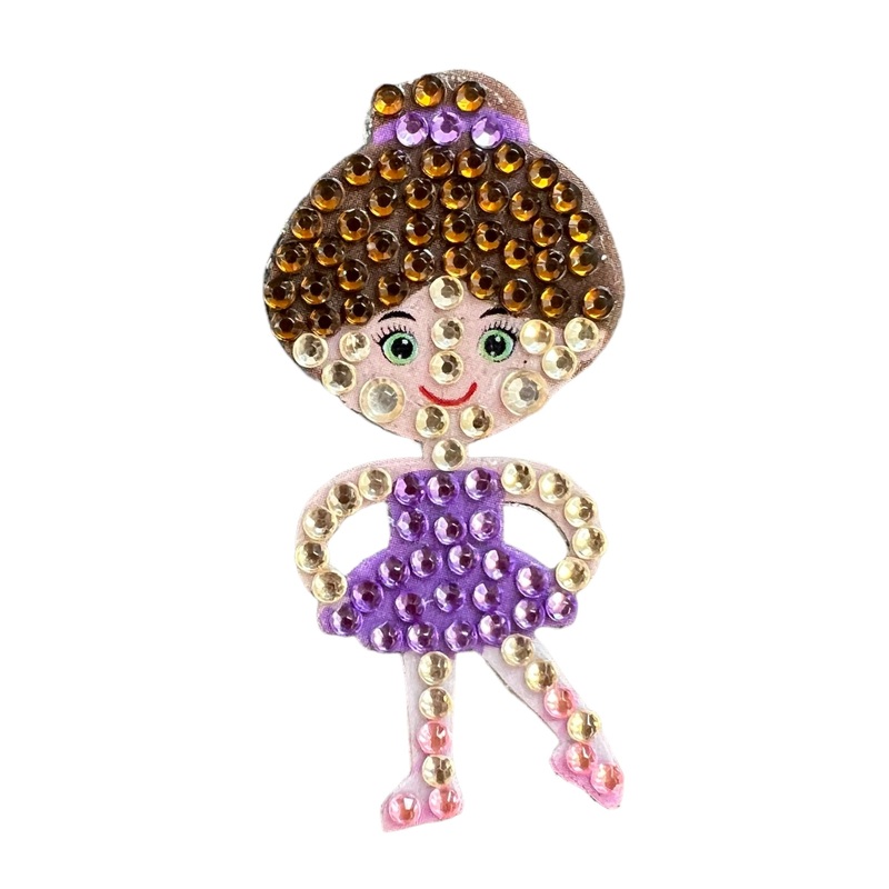 Stickerbeans Tiny Dancer With Purple Sticker Sticker