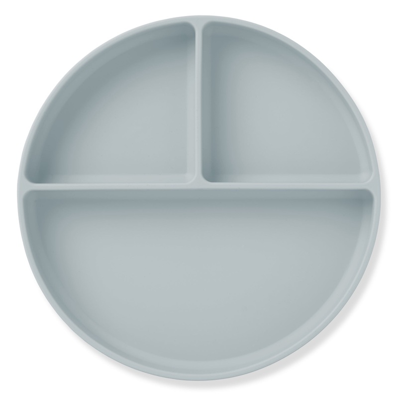 Ali+Oli Baby Plate With Suction And Divided Portions Sky