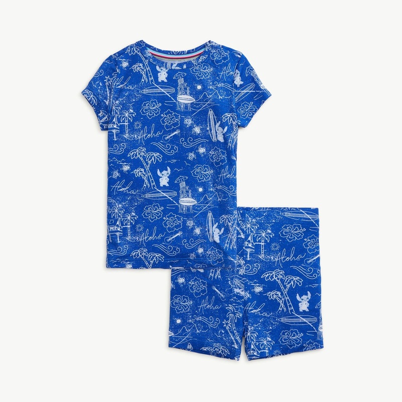 Magnetic Me Lilo + Stitch Modal Magnetic No Drama Pajama Short Sleeve Short Set 9-12M