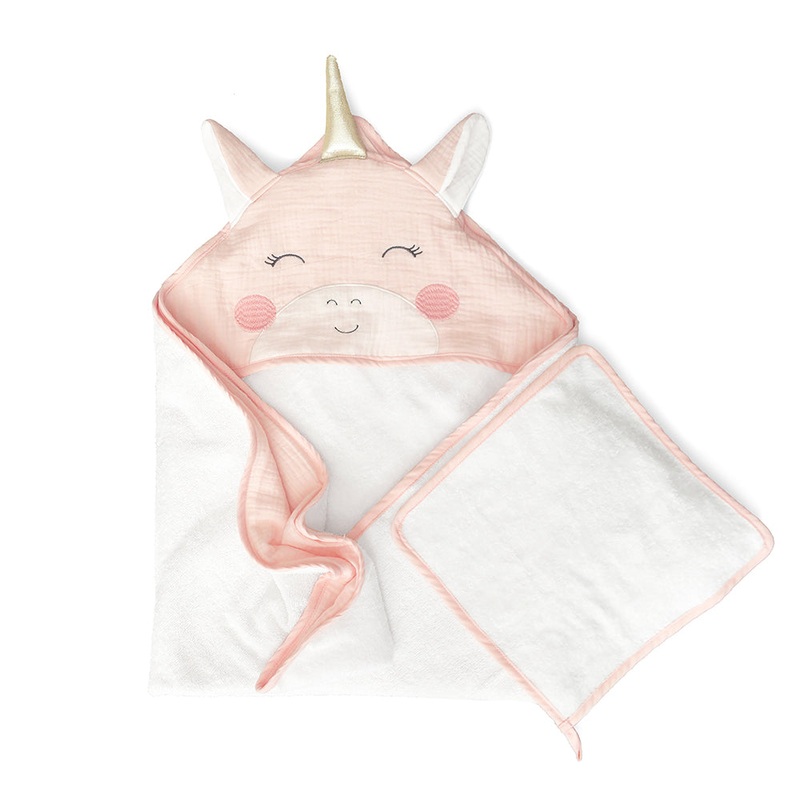 MON AMI Petit Unicorn Towel And Washcloth Set