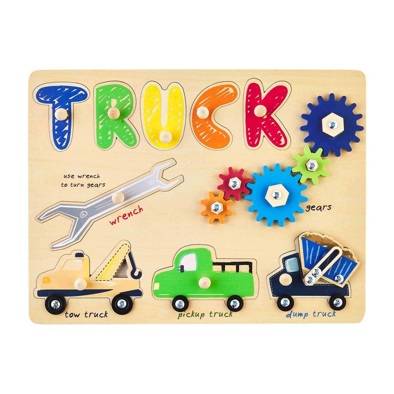 MUD PIE TRUCK BUSY BOARD PUZZLE