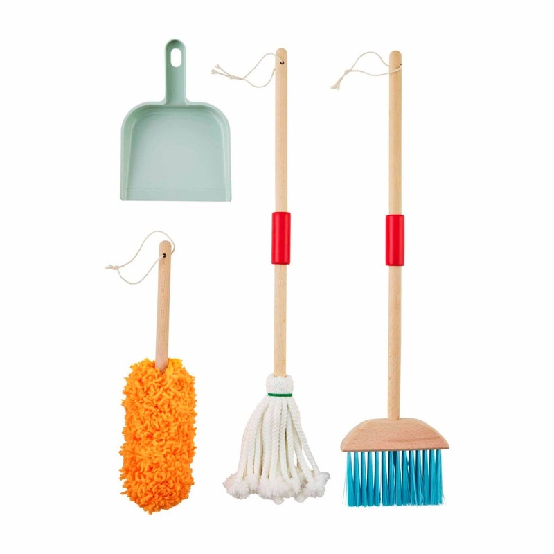 Mud Pie Wood Cleaning Toy Set