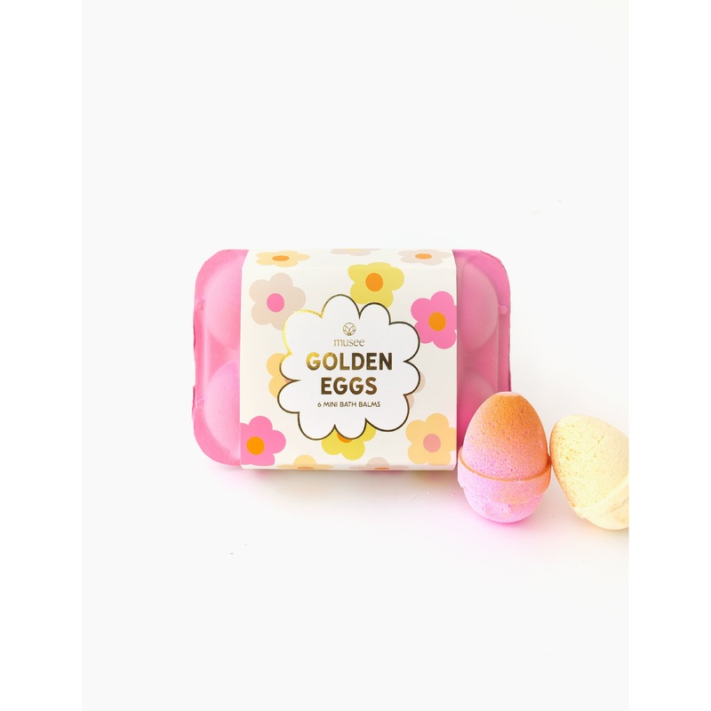 Musee Pink Golden Eggs Bath Balms