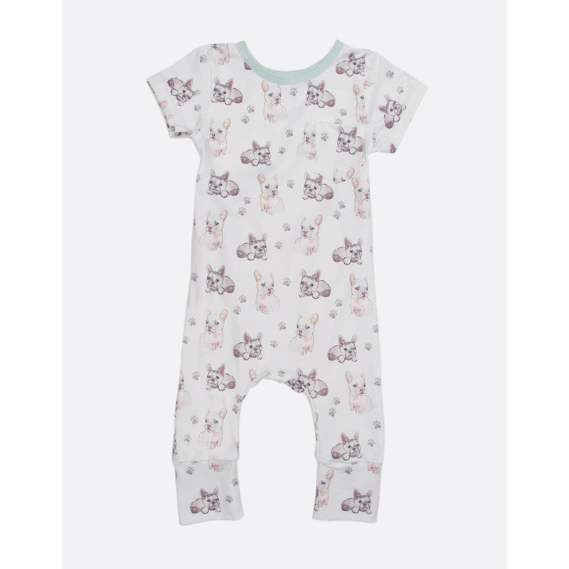 Banded Frenchie Fun Rompers Frenchie Fun Baby Romper 0-6M
