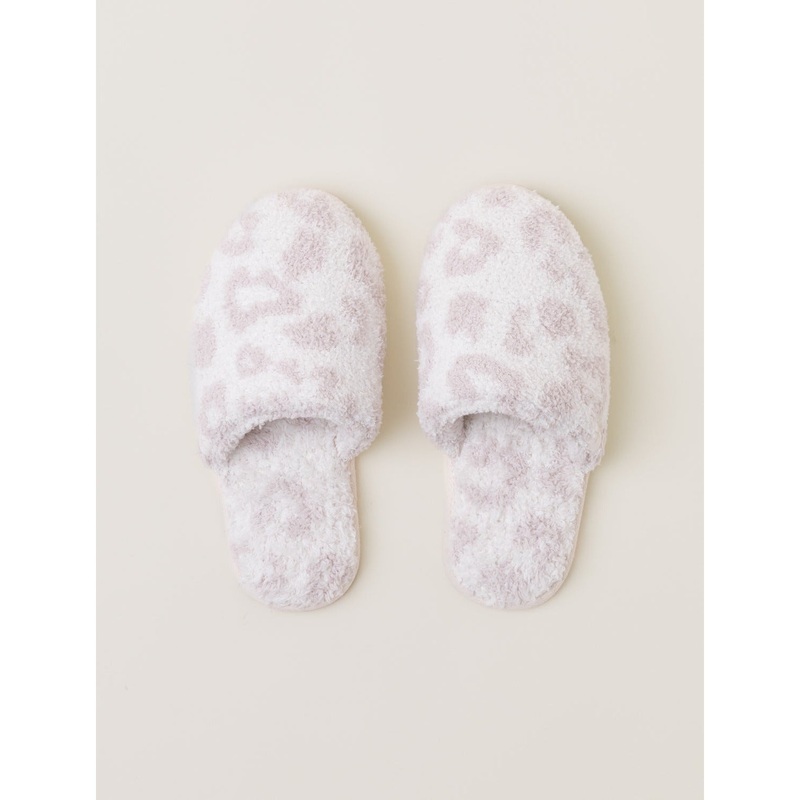 Barefoot Dreams Cozychic Barefoot In The Wild Slipper, Cream / Stone S