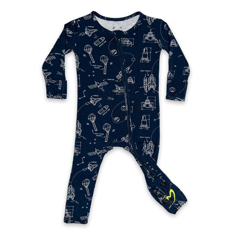 Bellabu Bear Rockets Bamboo Convertible Footie Newborn
