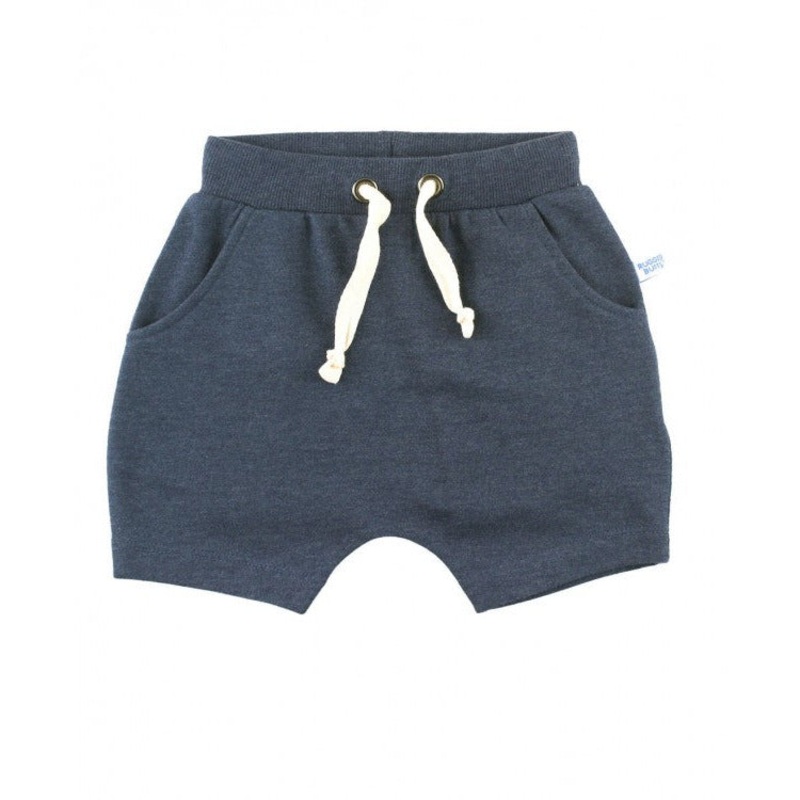 Rugged Butts Heather Navy Jogger Shorts 3-6M