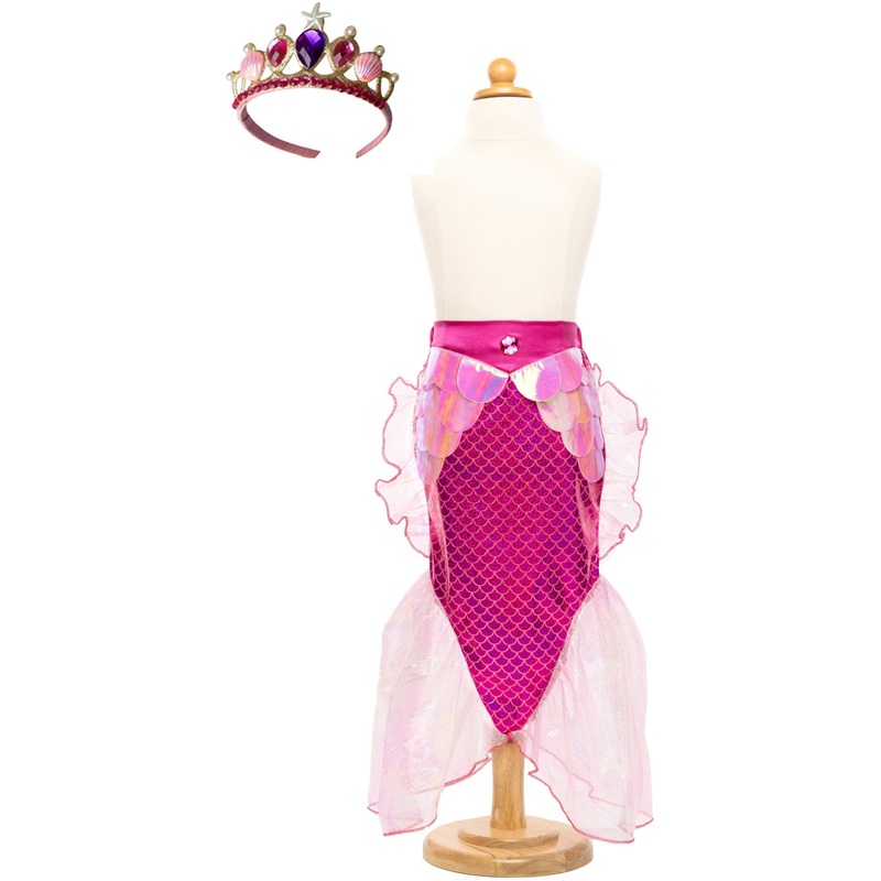 Great Pretenders USA Mermaid Glimmer Skirt Set With Headband Pink