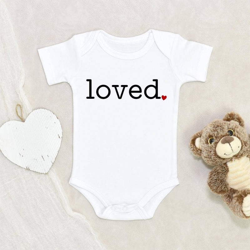 NewBabyWishes I Am Loved Valentines Day Onesie 0-3M
