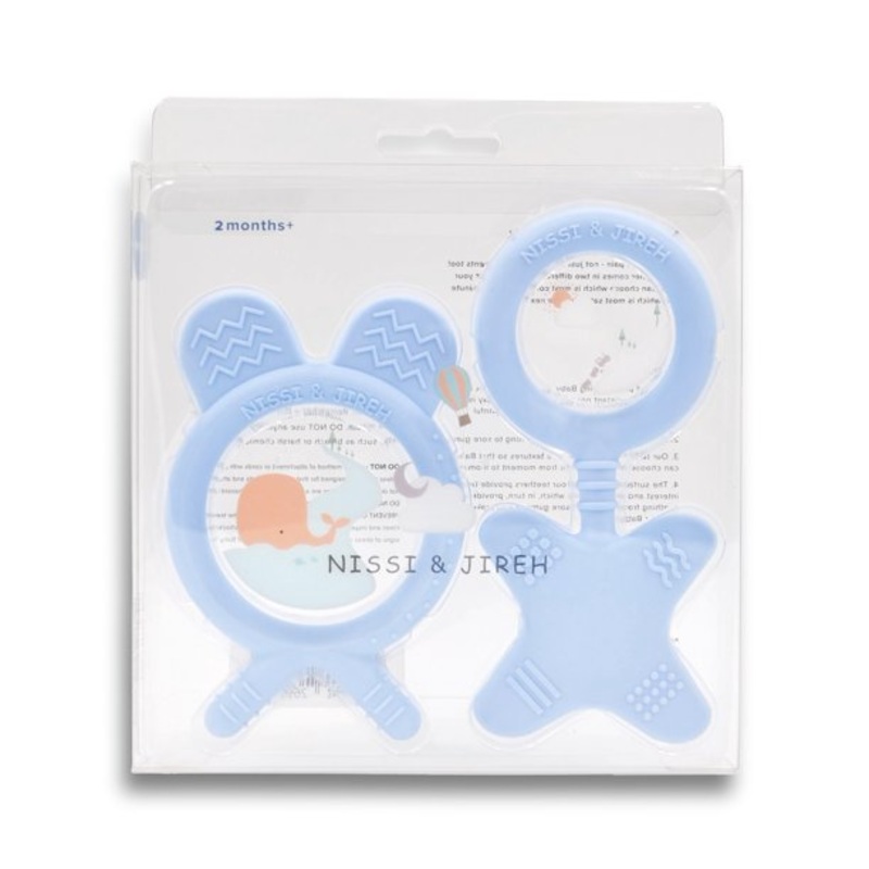 NISSI&JIREH Teether Blue Teether