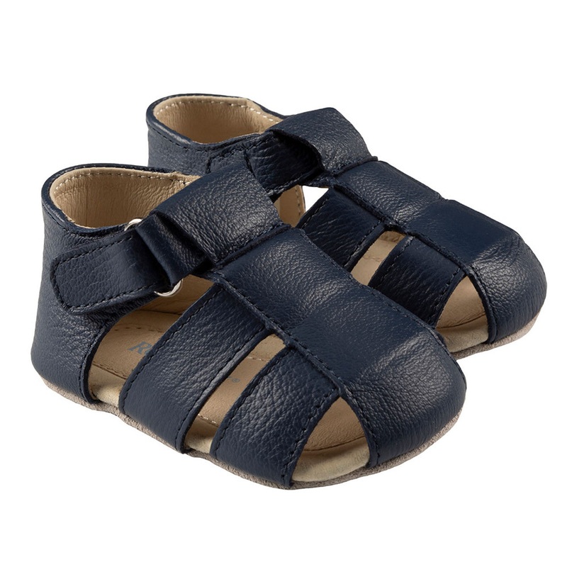 Robeez Boys Matthew Sandals Navy 0-3M