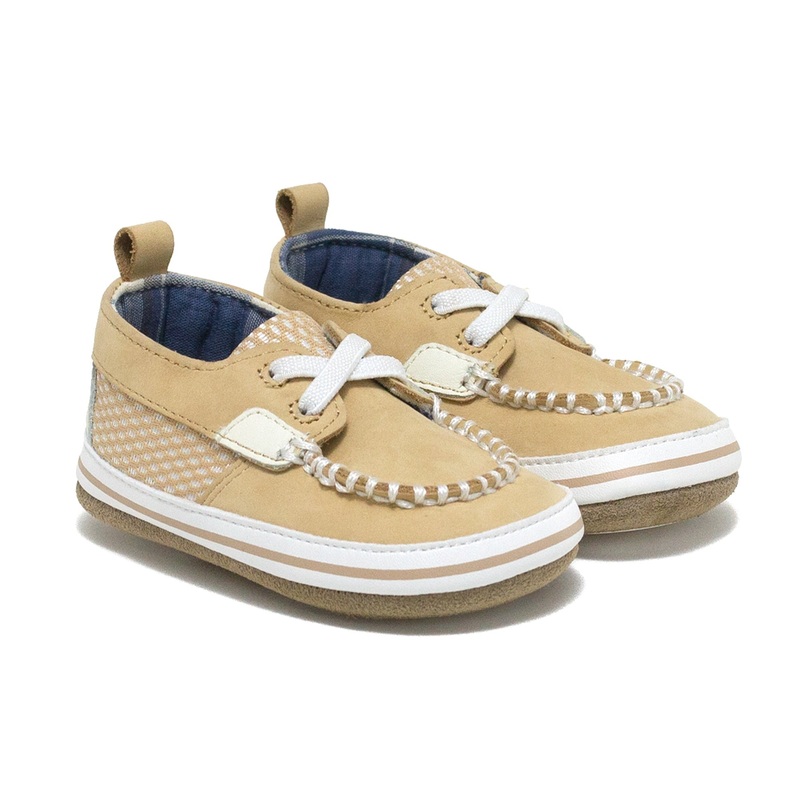 Robeez Nude First Kicks Skipper Shoes 0-3M