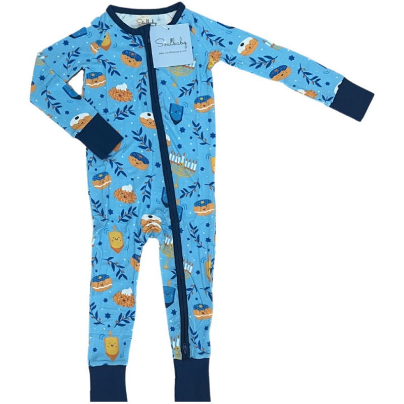 Soulbaby Darling Dreidels Zipper Romper 3-6 Months