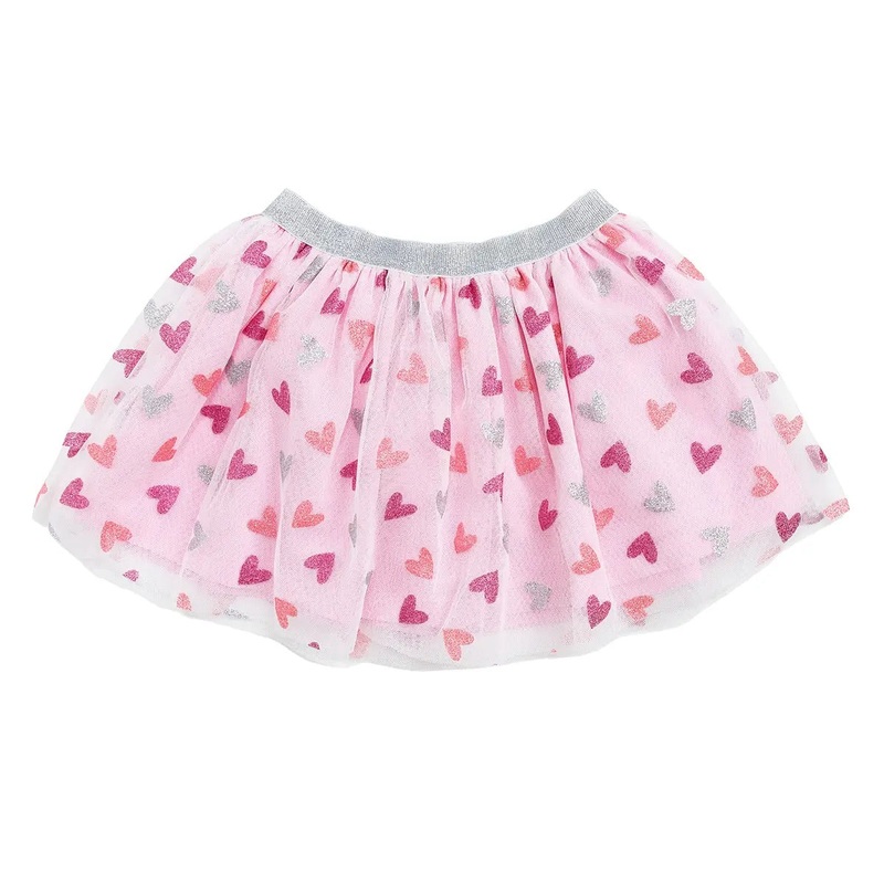Sweet Wink Glitter Heart Tutu Skirt 0-12M