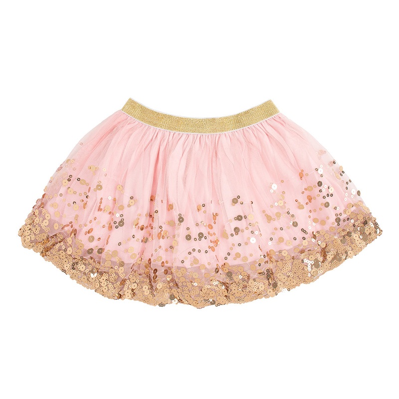 Sweet Wink Gold Blush Sequin Tutu 0-12M
