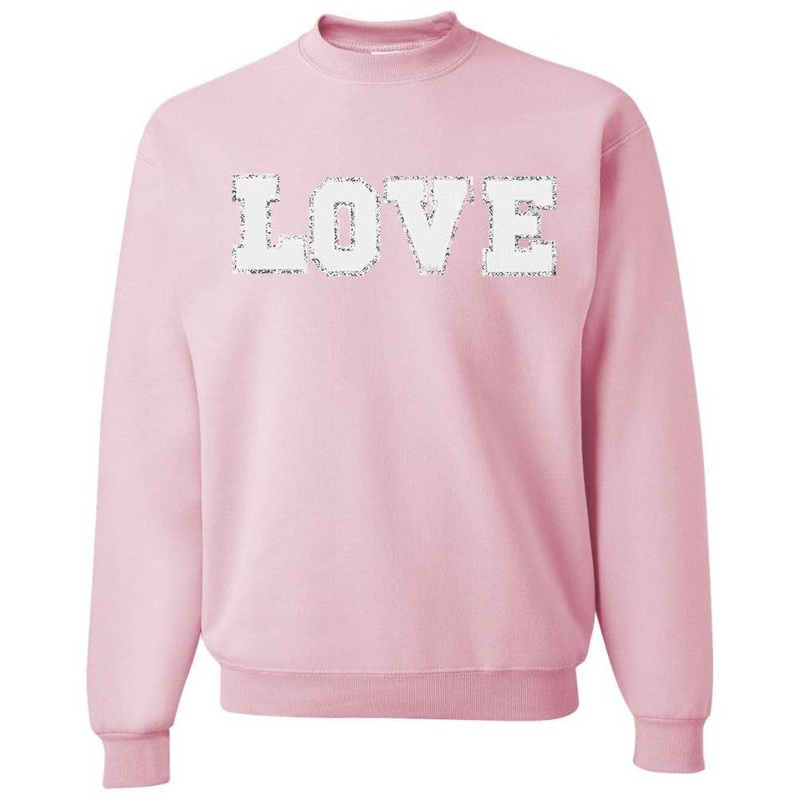 Sweet Wink Love Patch Adult Sweatshirt S