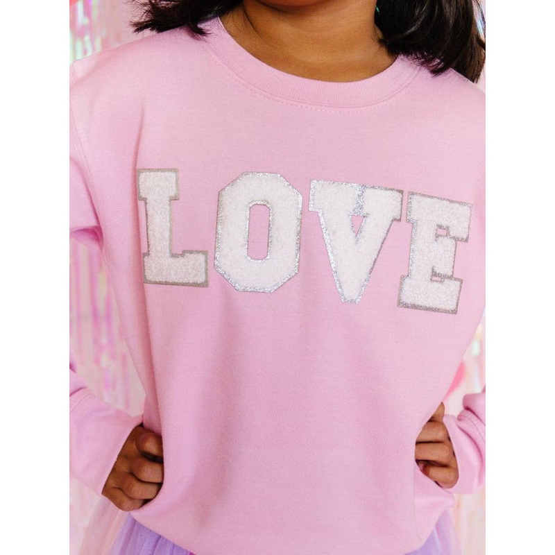 Sweet Wink Love Patch Sweatshirt 2T