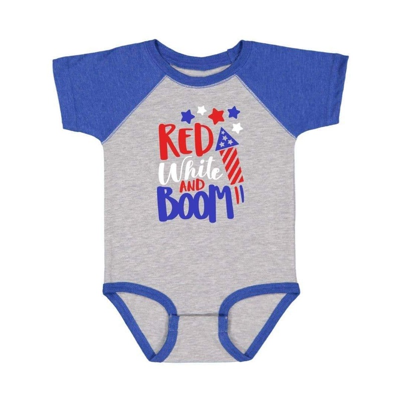 Sweet Wink Red, White & Boom Short Sleeve Bodysuit Red, White & Boom Short Sleeve Bodysuit 0-3M