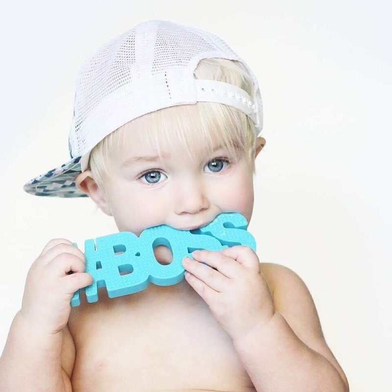TeetheWord #BOSS Teethers Blue