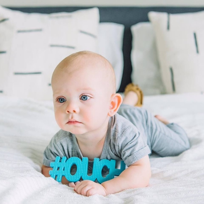 TeetheWord #OUCH Teethers Blue