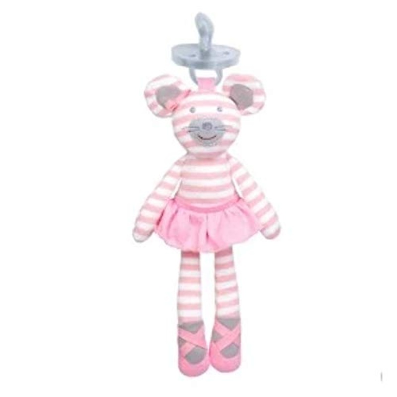 Apple Park Ballerina Pacifier Buddy Organic Farm Buddies