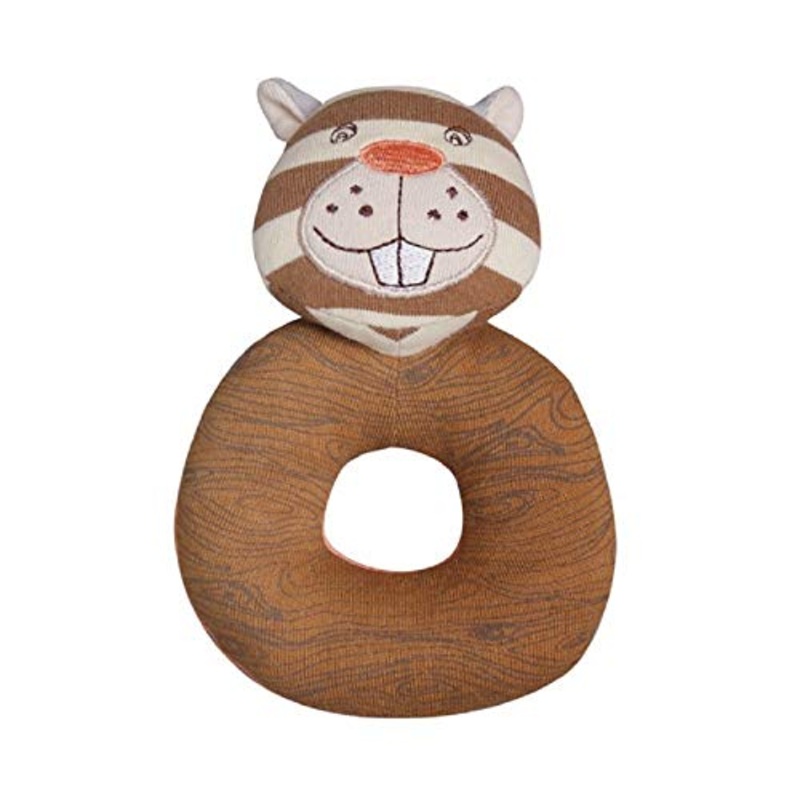 Apple Park Buster Beaver Organic Farm Buddies Rattle