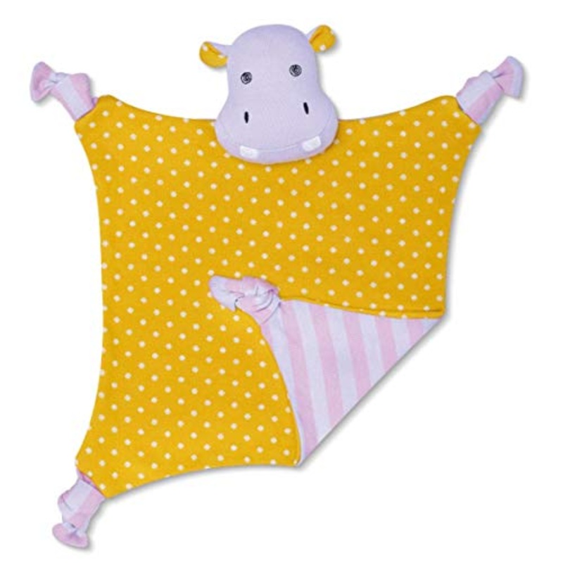 Apple Park Coco Hippo Organic Farm Buddies Blankie
