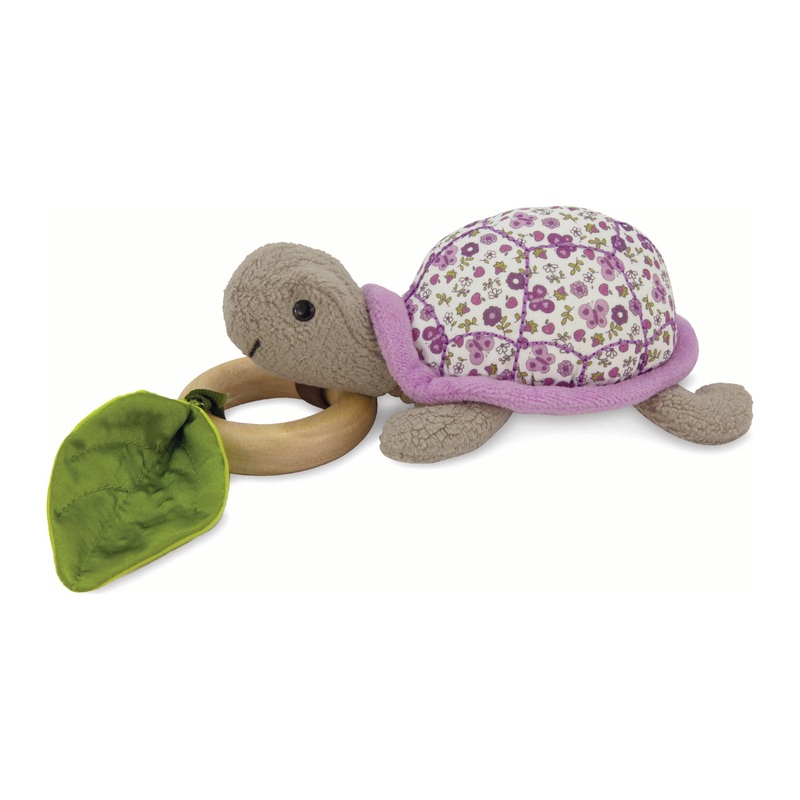 Apple Park Crawling Turtle Teething Toy Purple Turtle