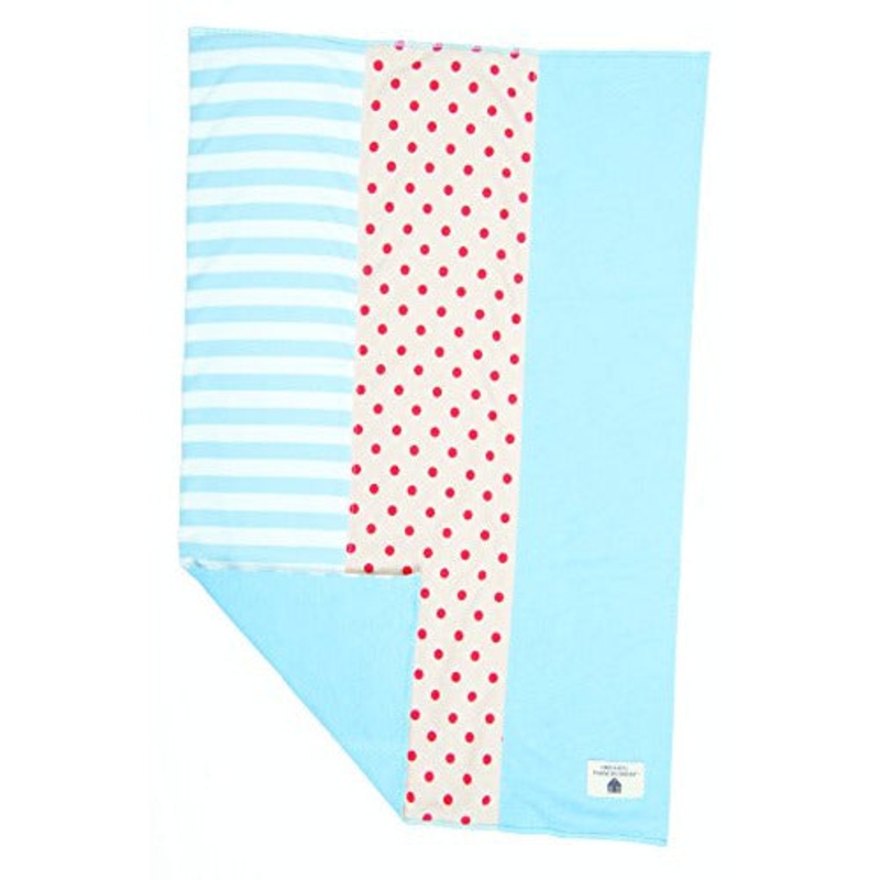 Apple Park Farm Boy Burp Cloth with Stripes and Dots