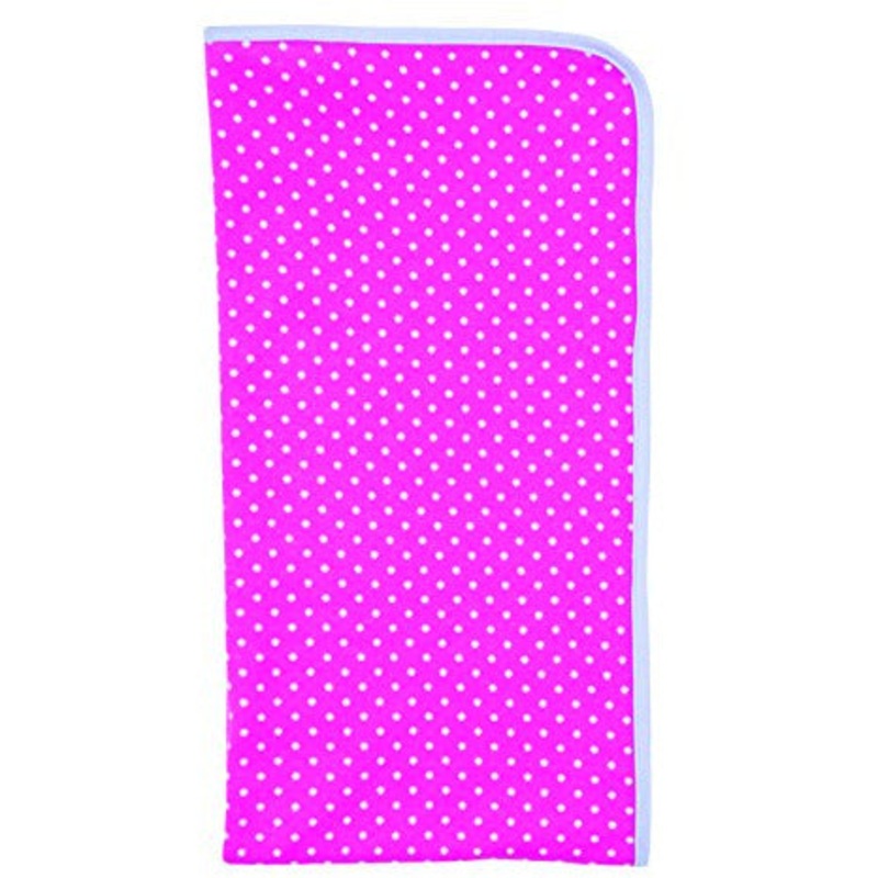 Apple Park Farm Girl Blanket with Pink Polka Dots