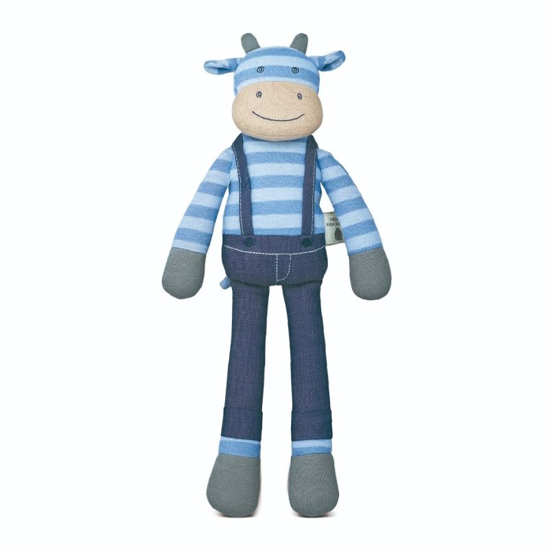 Apple Park Mr. Moo Organic Farm Buddies Plush Toy 14 inches