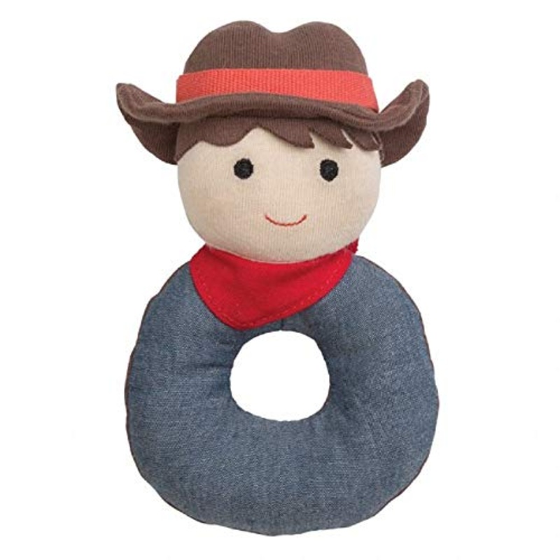 Apple Park Organic Farm Buddies Barnyard Billy Rattle