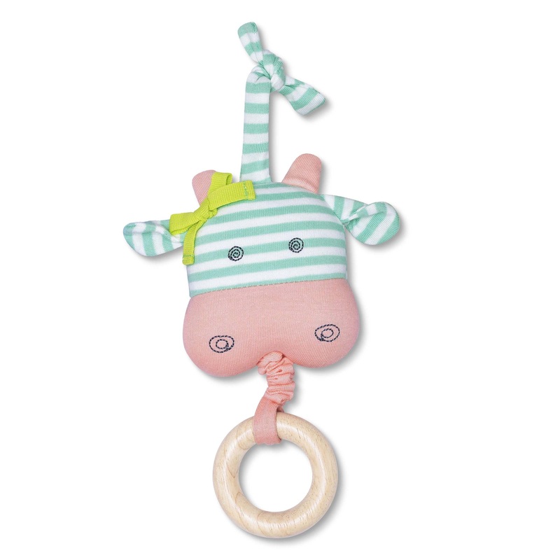 Apple Park Organic Farm Buddies Belle Cow Waggle Toy