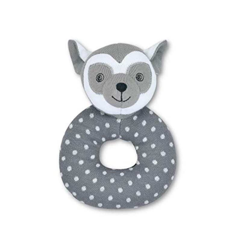 Apple Park Organic Farm Buddies Bruce Lemur Teething Rattle