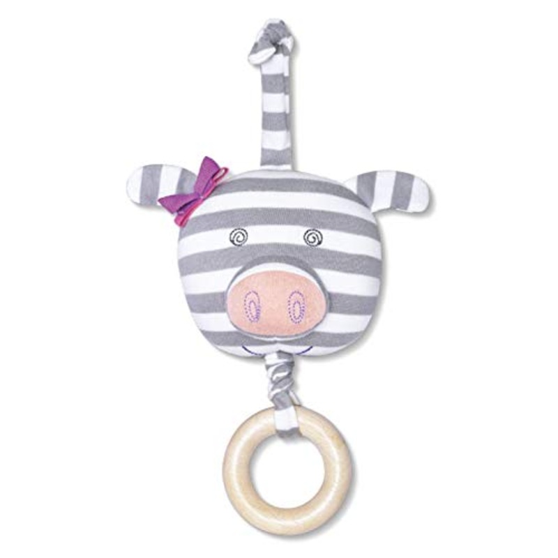 Apple Park Organic Farm Buddies Penny Pig Waggle Toy