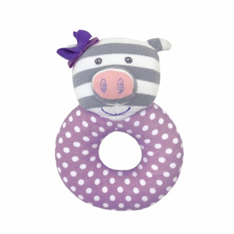 Apple Park Penny The Piggy Organic Farm Buddies Rattle