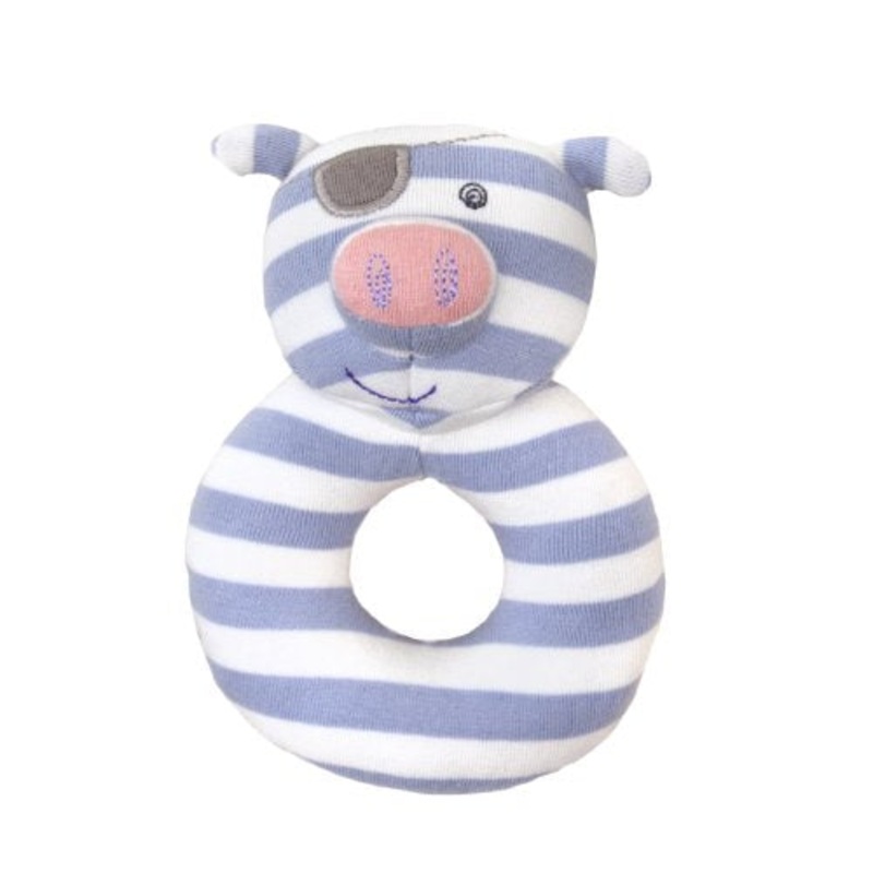 Apple Park Pirate Pig Organic Farm Buddies Rattle