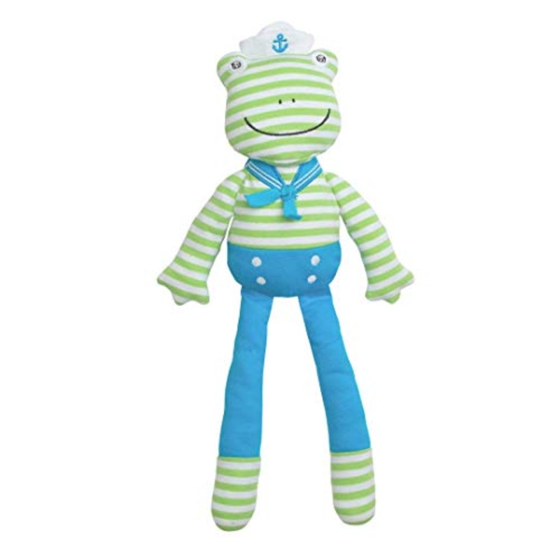 Apple Park Skippy Frog Organic Farm Buddies Plush Toy 14 inches