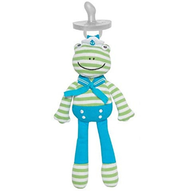 Apple Park Skippy The Frog Organic Farm Buddies Pacifier Buddies