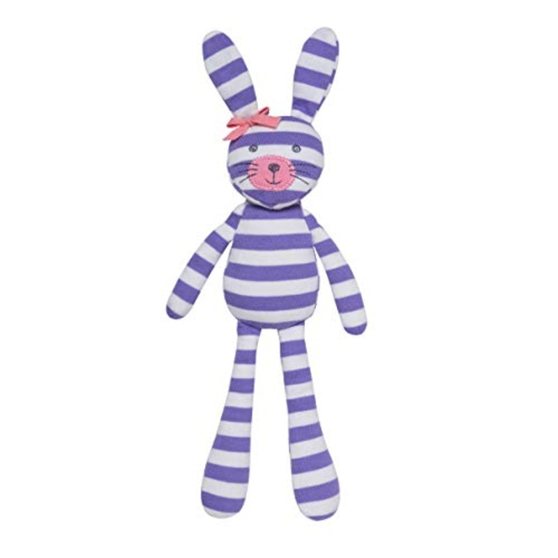 Apple Park Spring Bunny Purple Stripe Organic Farm Buddies