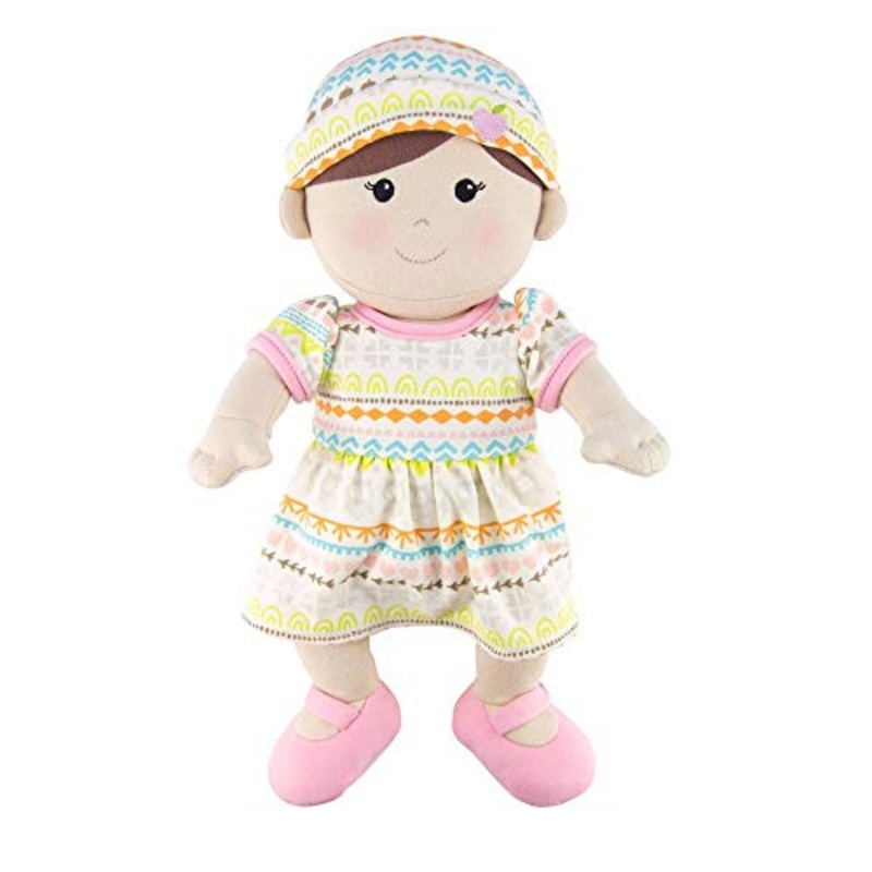 Apple Park Toddler Emerson Baby Doll Plush Baby Toy for Newborns, Infants, Toddlers - Hypoallergenic, 100% Organic Cotton