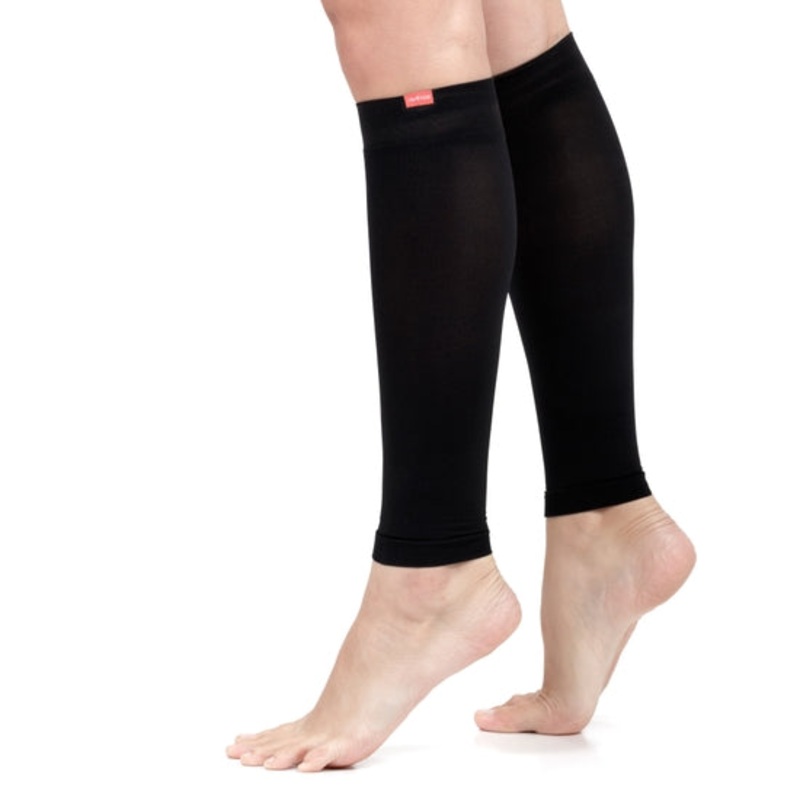 VIM & VIGR Solid Black Moisture-wick Nylon Compression Sleeves Size 1