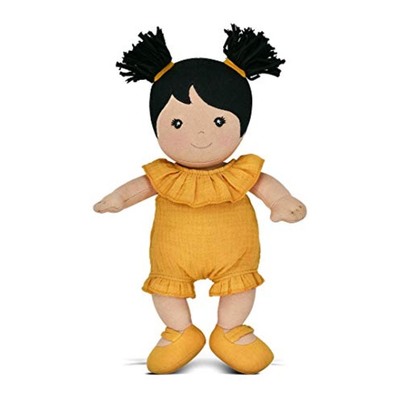 Apple Park Park Friends -Gwen Doll Plush Baby Toy for Newborns, Infants, Toddlers - Hypoallergenic, 100% Organic Cotton